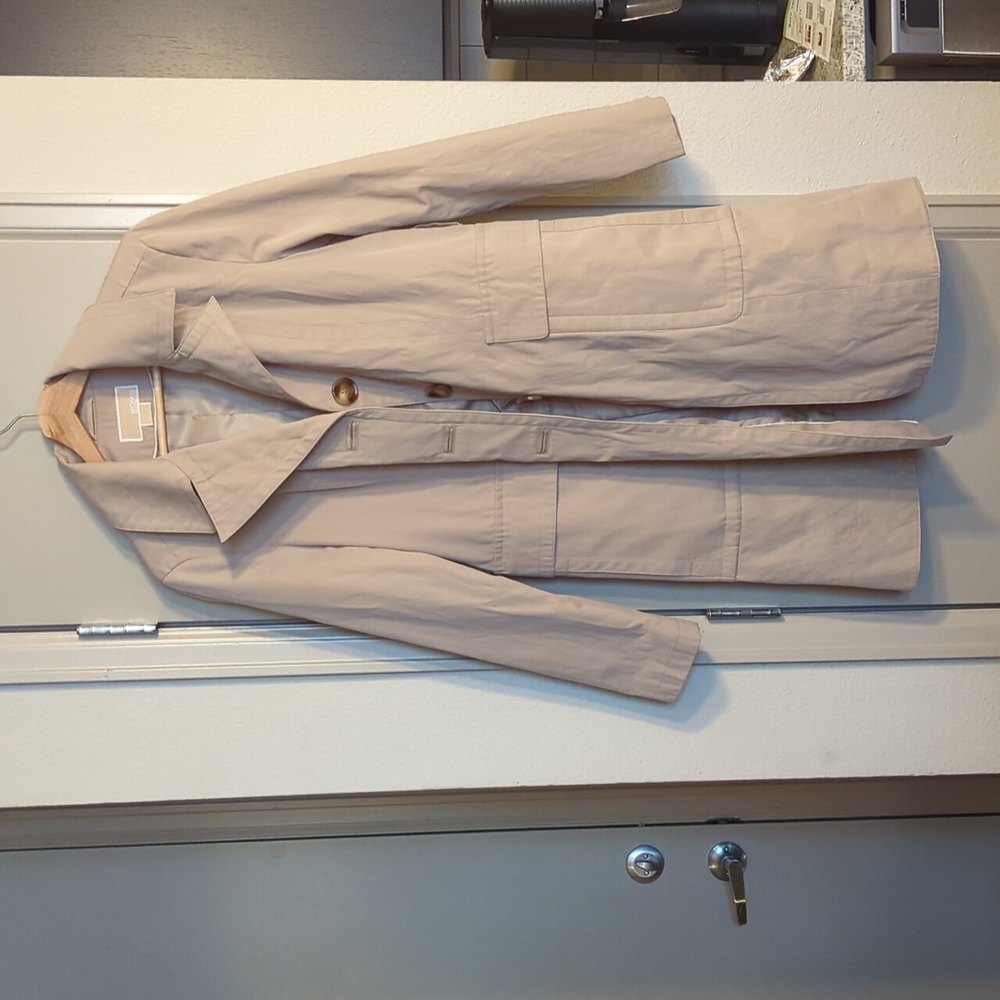 MICHAEL Michael Kors Tan Trench Coat/Rain Coat